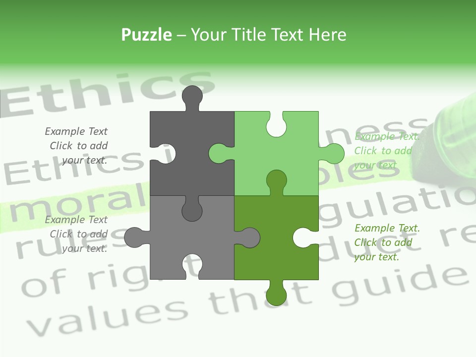 Moral Honesty Rightful PowerPoint Template