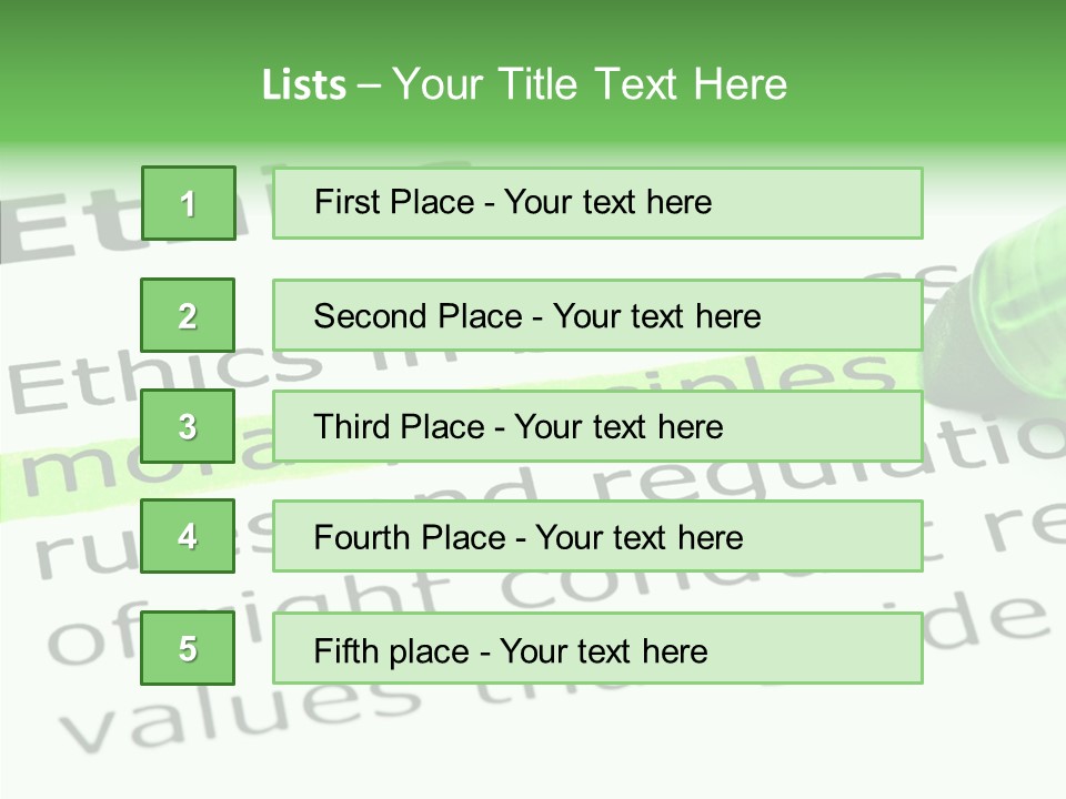 Moral Honesty Rightful PowerPoint Template
