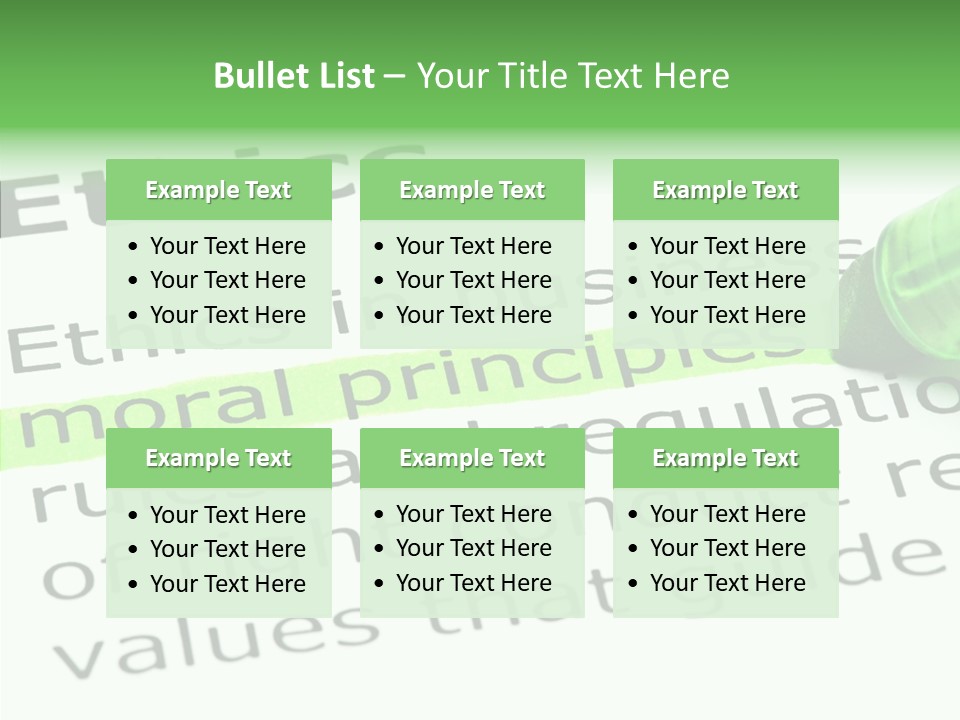 Moral Honesty Rightful PowerPoint Template