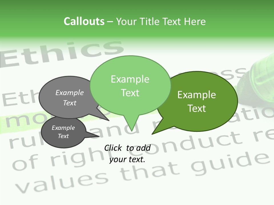 Moral Honesty Rightful PowerPoint Template