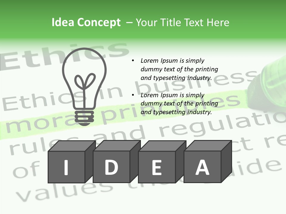 Moral Honesty Rightful PowerPoint Template