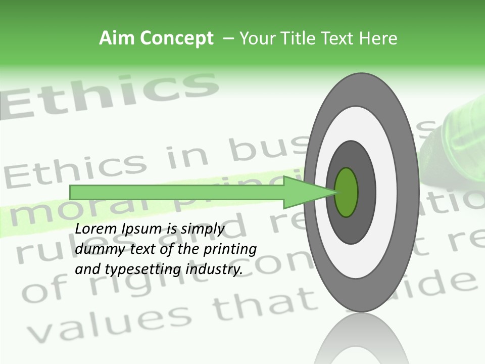 Moral Honesty Rightful PowerPoint Template