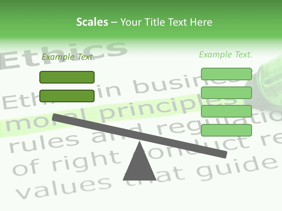 Moral Honesty Rightful PowerPoint Template