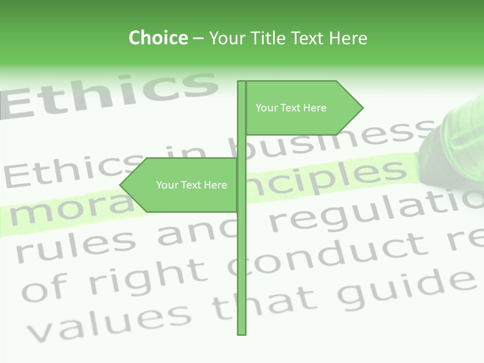 Moral Honesty Rightful PowerPoint Template