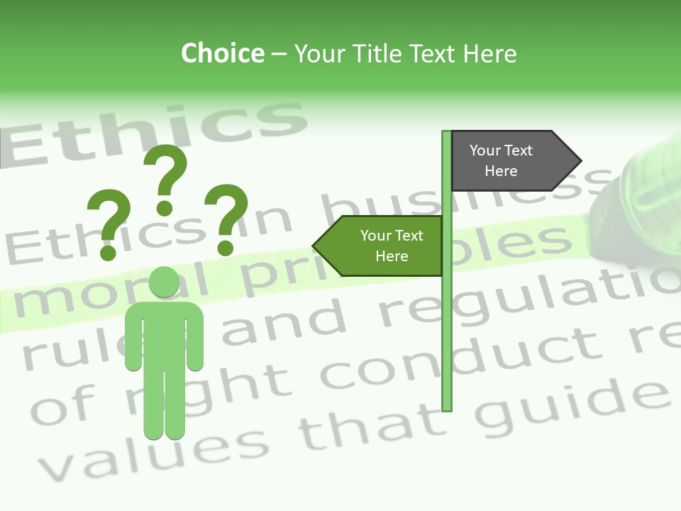 Moral Honesty Rightful PowerPoint Template