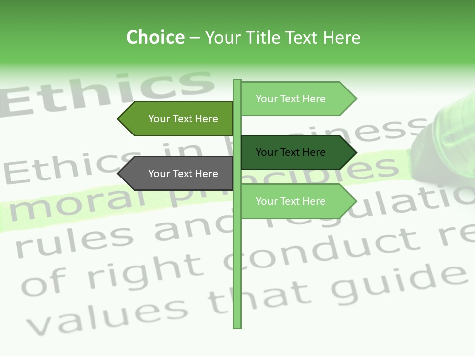 Moral Honesty Rightful PowerPoint Template