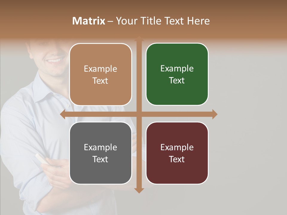 Man Caucasian One PowerPoint Template