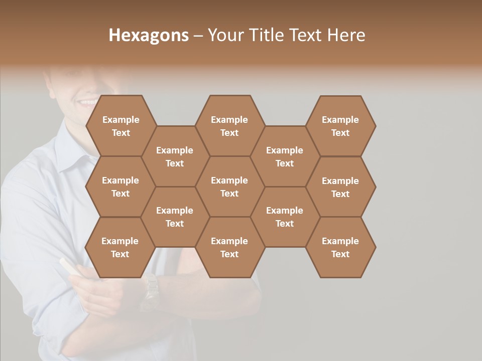 Man Caucasian One PowerPoint Template