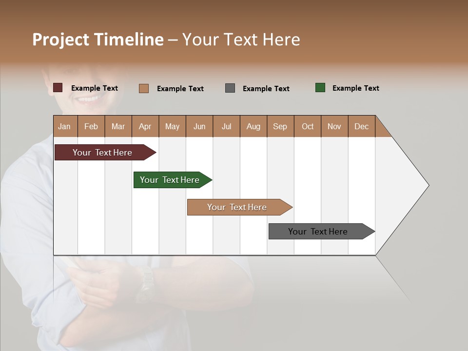 Man Caucasian One PowerPoint Template