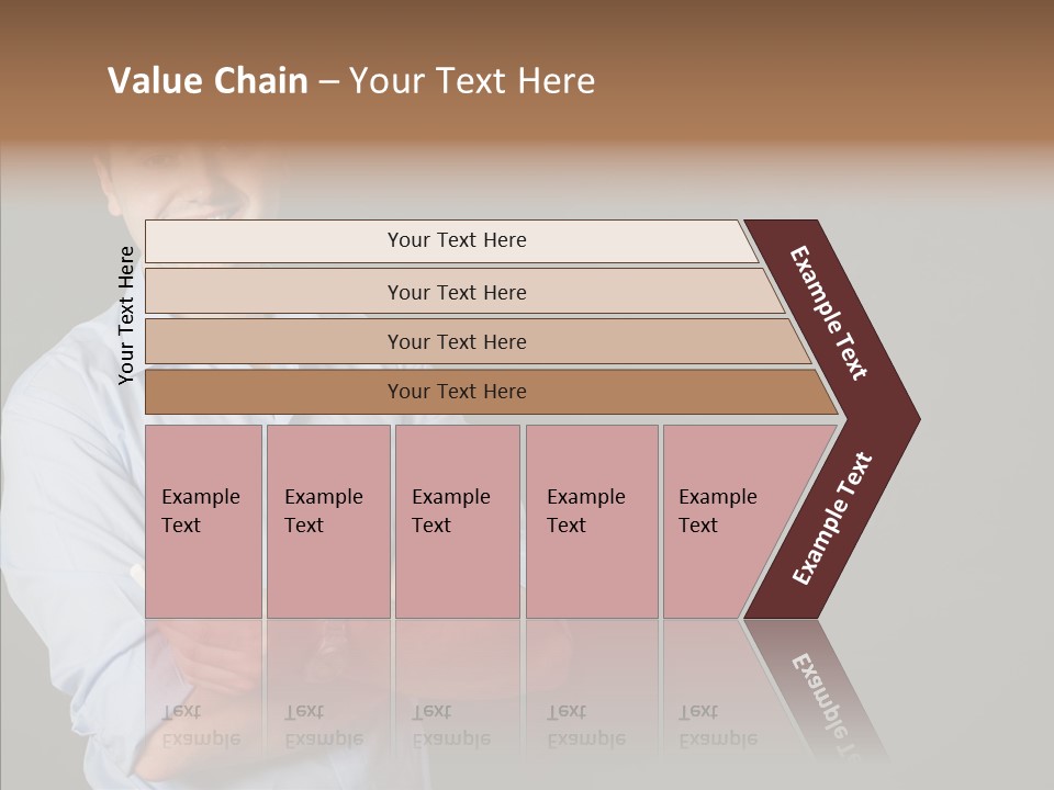 Man Caucasian One PowerPoint Template
