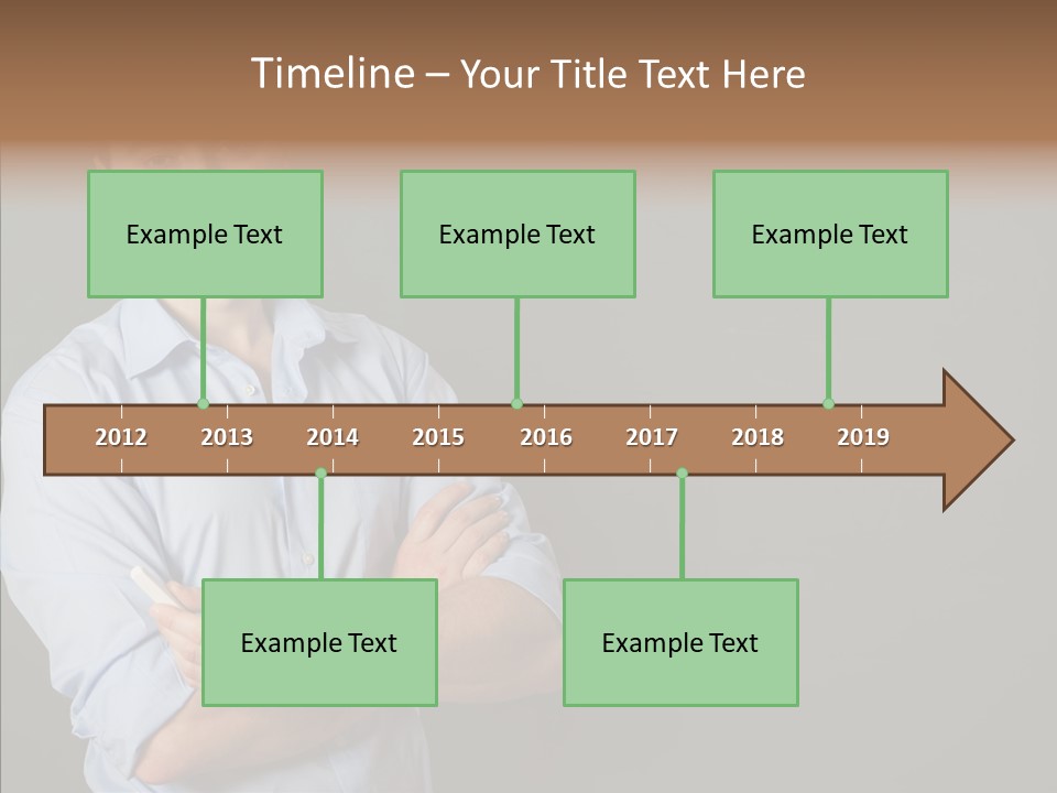 Man Caucasian One PowerPoint Template