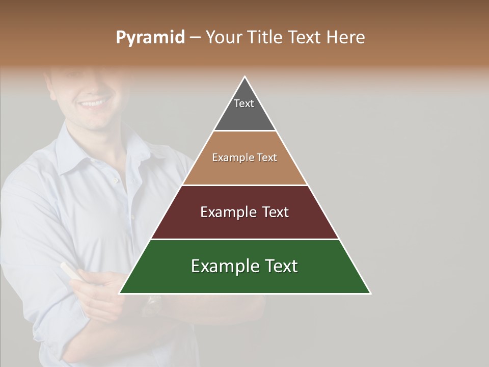 Man Caucasian One PowerPoint Template