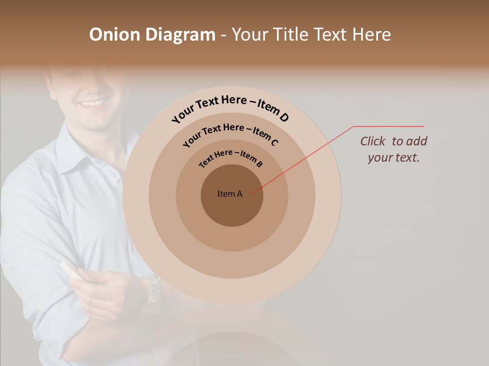 Man Caucasian One PowerPoint Template