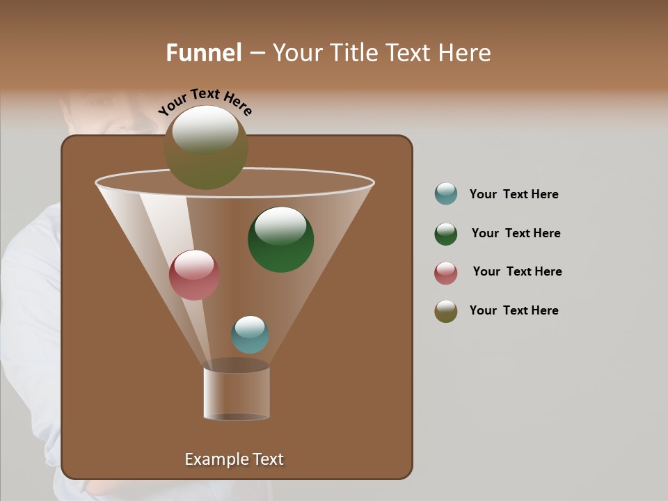 Man Caucasian One PowerPoint Template