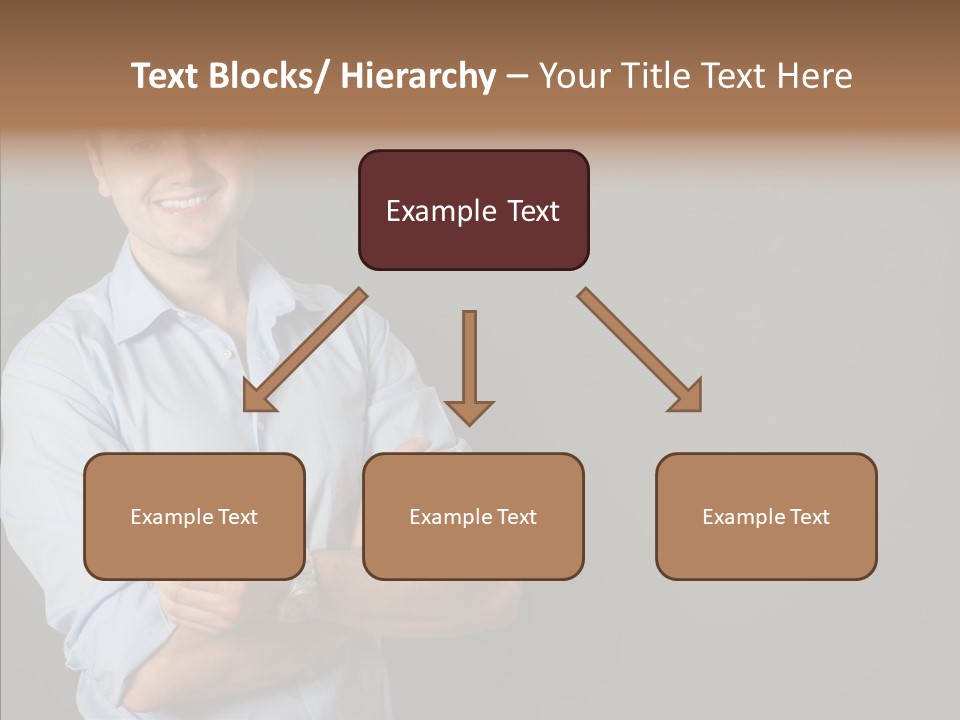 Man Caucasian One PowerPoint Template