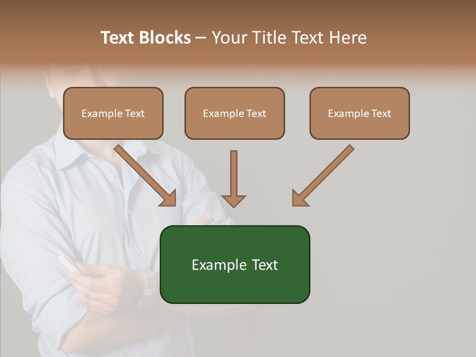 Man Caucasian One PowerPoint Template