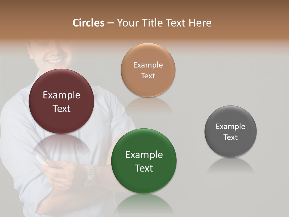 Man Caucasian One PowerPoint Template