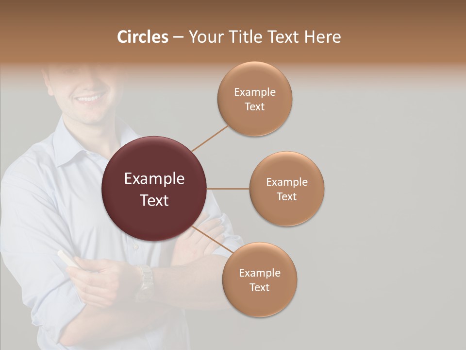 Man Caucasian One PowerPoint Template