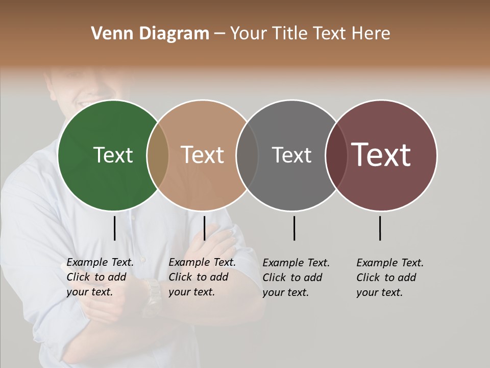 Man Caucasian One PowerPoint Template