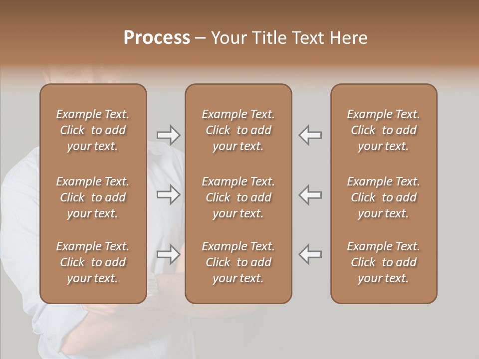 Man Caucasian One PowerPoint Template