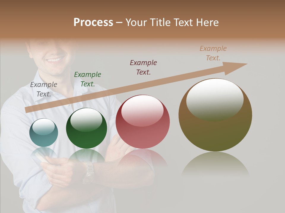 Man Caucasian One PowerPoint Template