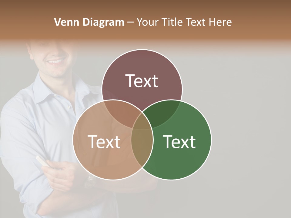 Man Caucasian One PowerPoint Template