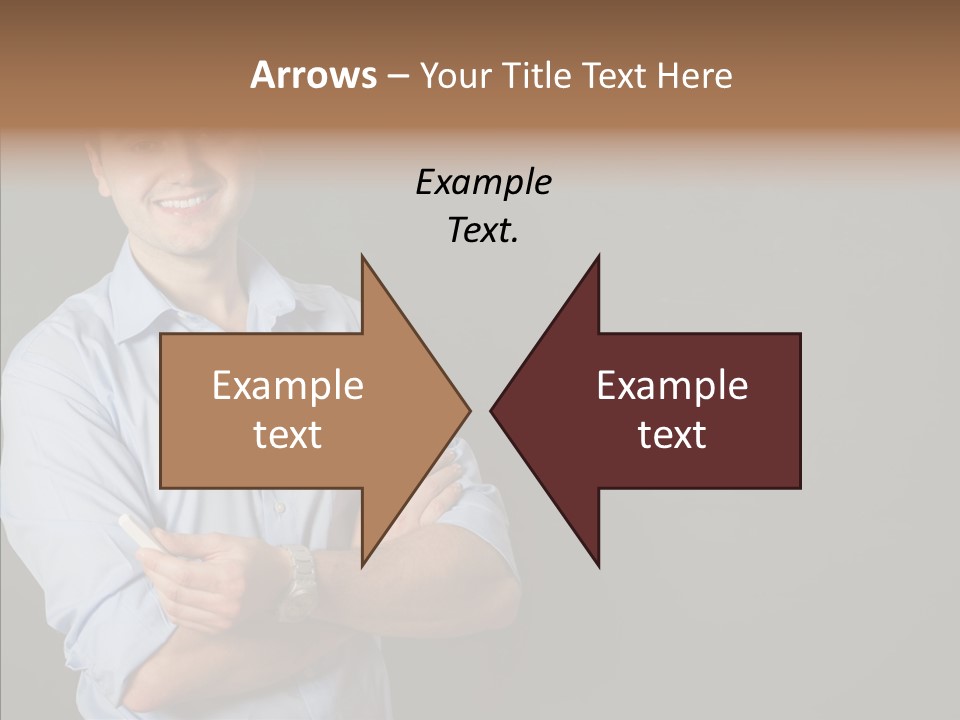 Man Caucasian One PowerPoint Template