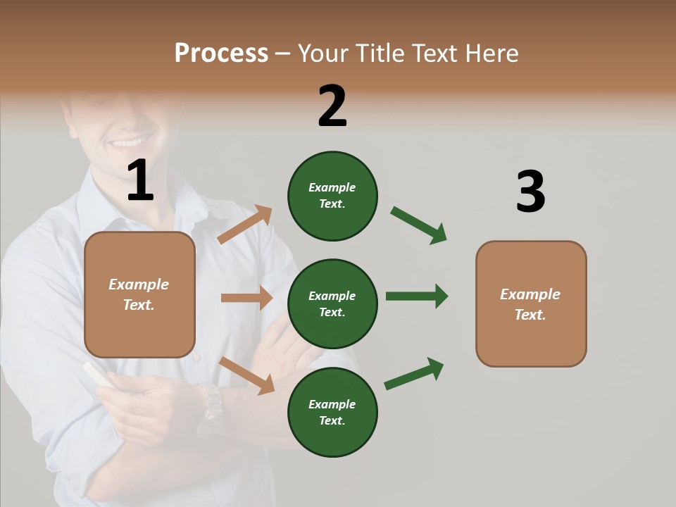Man Caucasian One PowerPoint Template