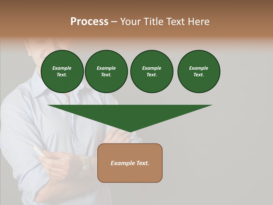 Man Caucasian One PowerPoint Template