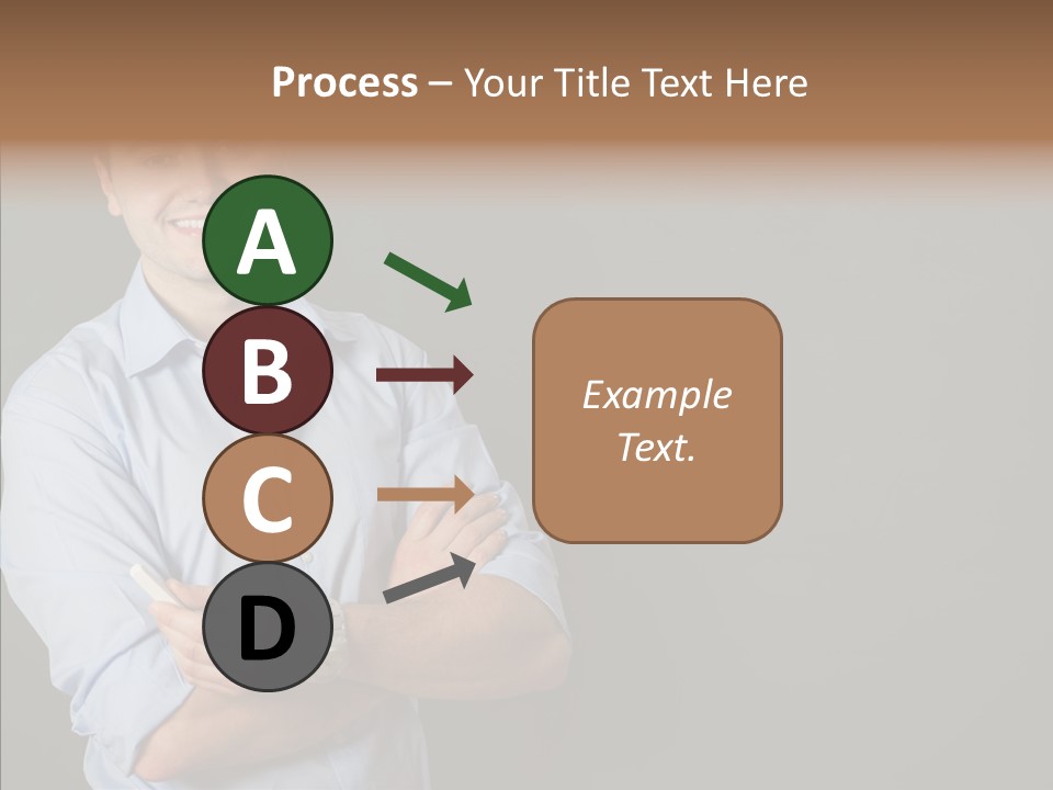Man Caucasian One PowerPoint Template