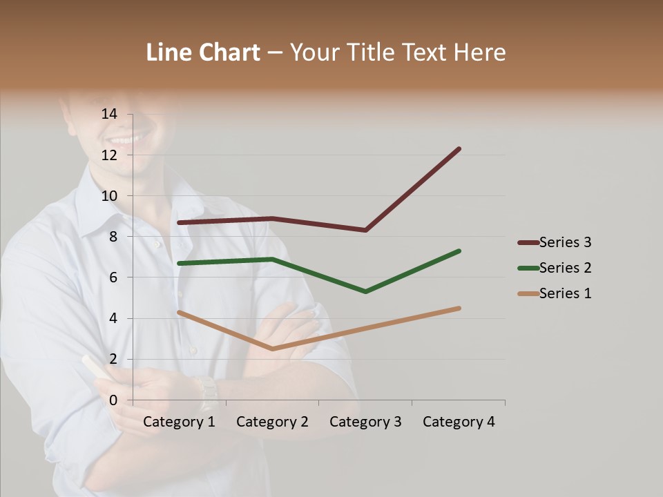 Man Caucasian One PowerPoint Template