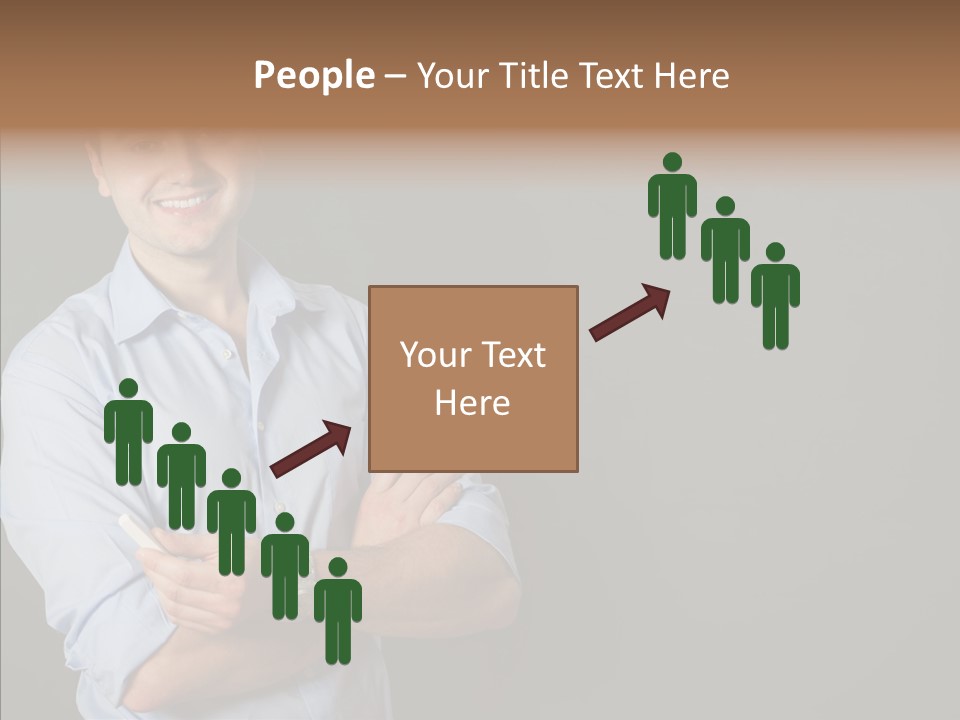 Man Caucasian One PowerPoint Template