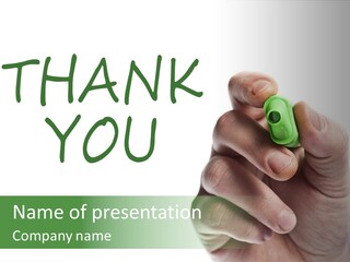 Hold Presentation Grateful PowerPoint Template