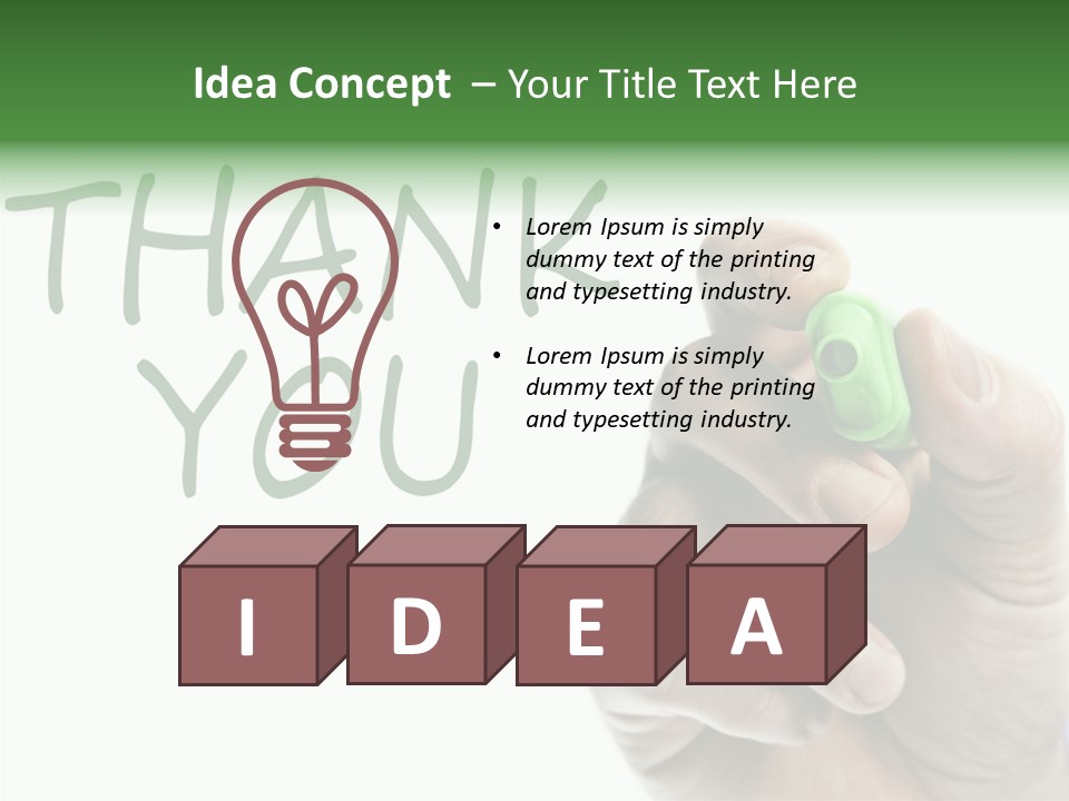 Hold Presentation Grateful PowerPoint Template