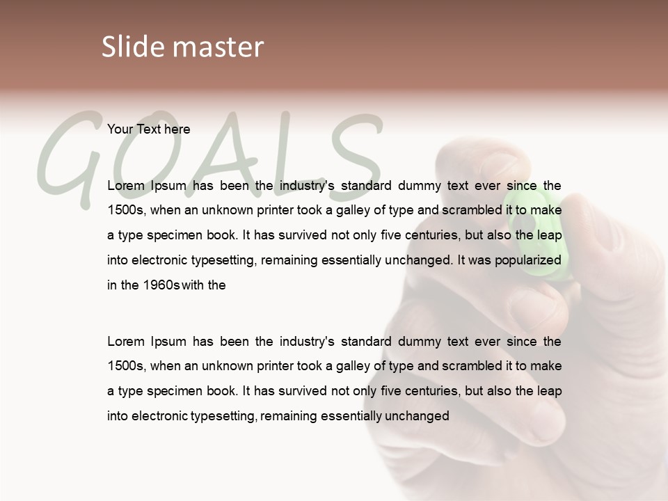 Text Writer Word PowerPoint Template