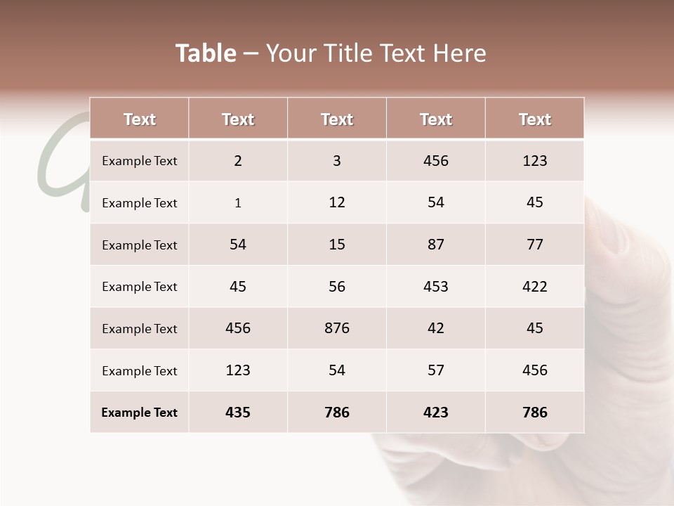 Text Writer Word PowerPoint Template