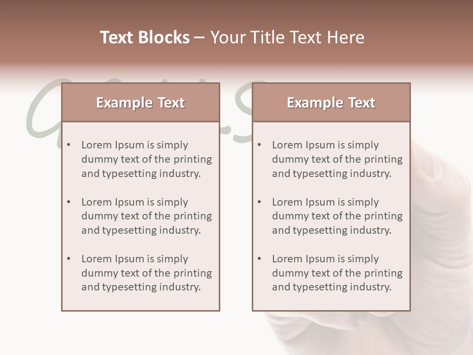 Text Writer Word PowerPoint Template