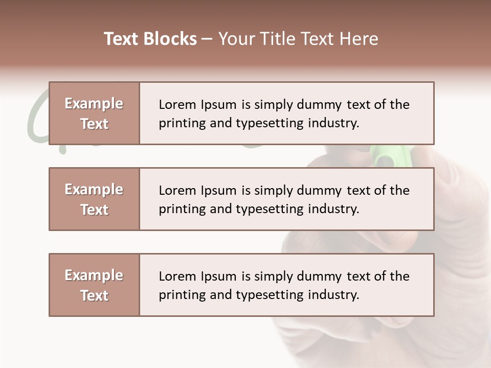 Text Writer Word PowerPoint Template