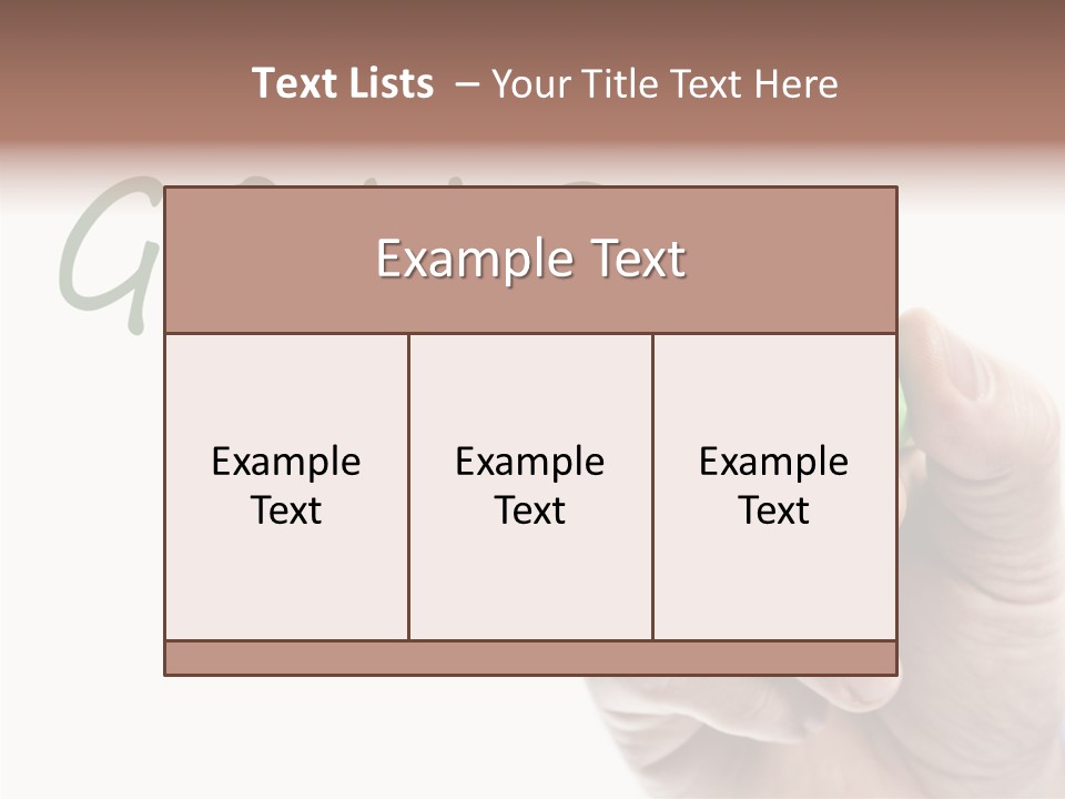 Text Writer Word PowerPoint Template