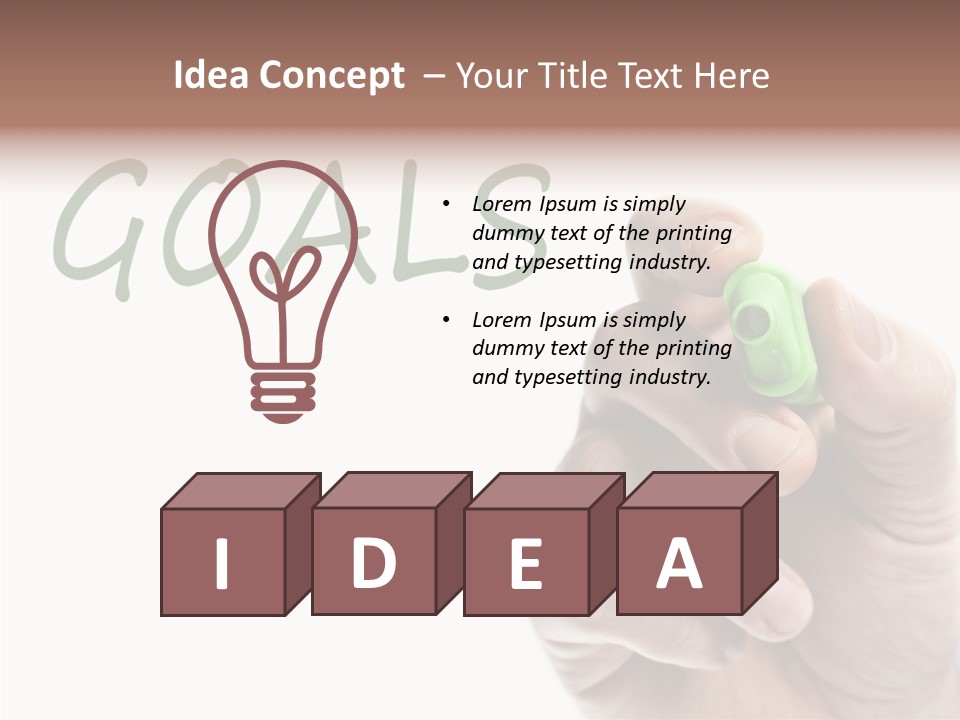Text Writer Word PowerPoint Template