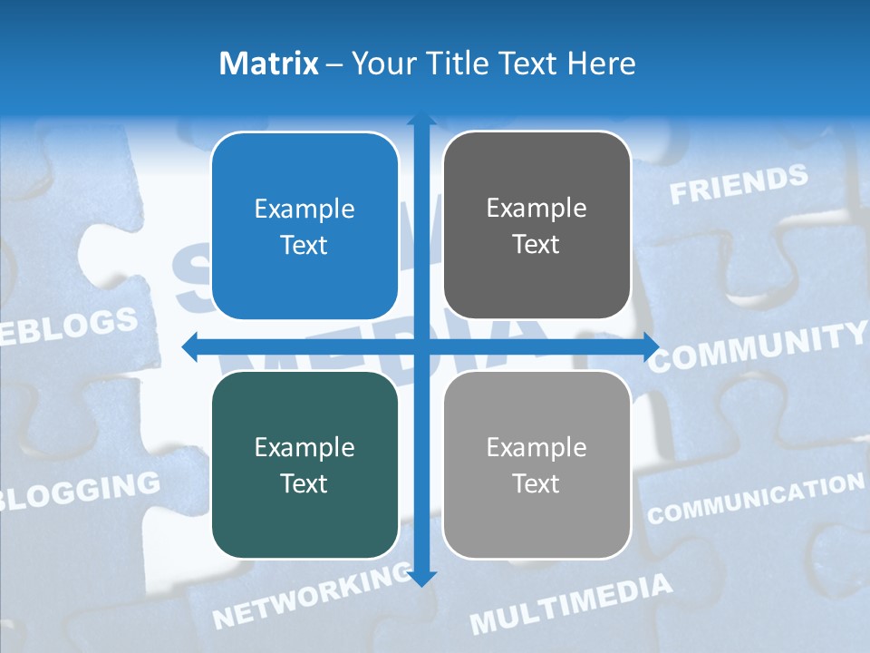 Jigsaw Networking Media PowerPoint Template
