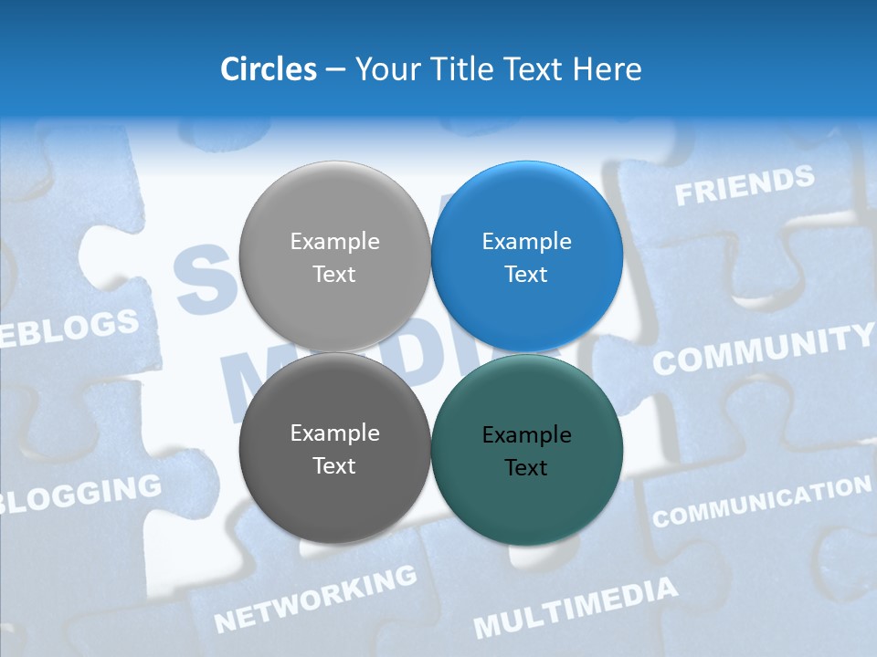 Jigsaw Networking Media PowerPoint Template