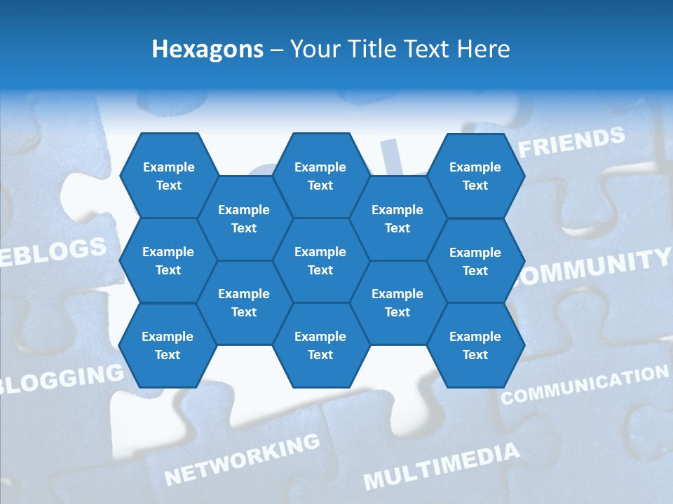 Jigsaw Networking Media PowerPoint Template