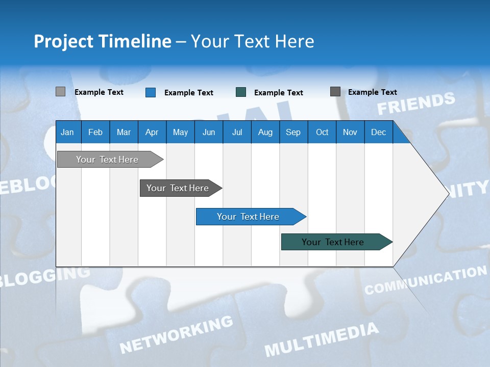 Jigsaw Networking Media PowerPoint Template