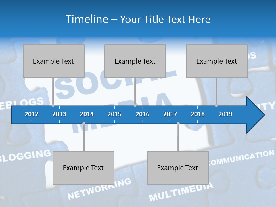 Jigsaw Networking Media PowerPoint Template