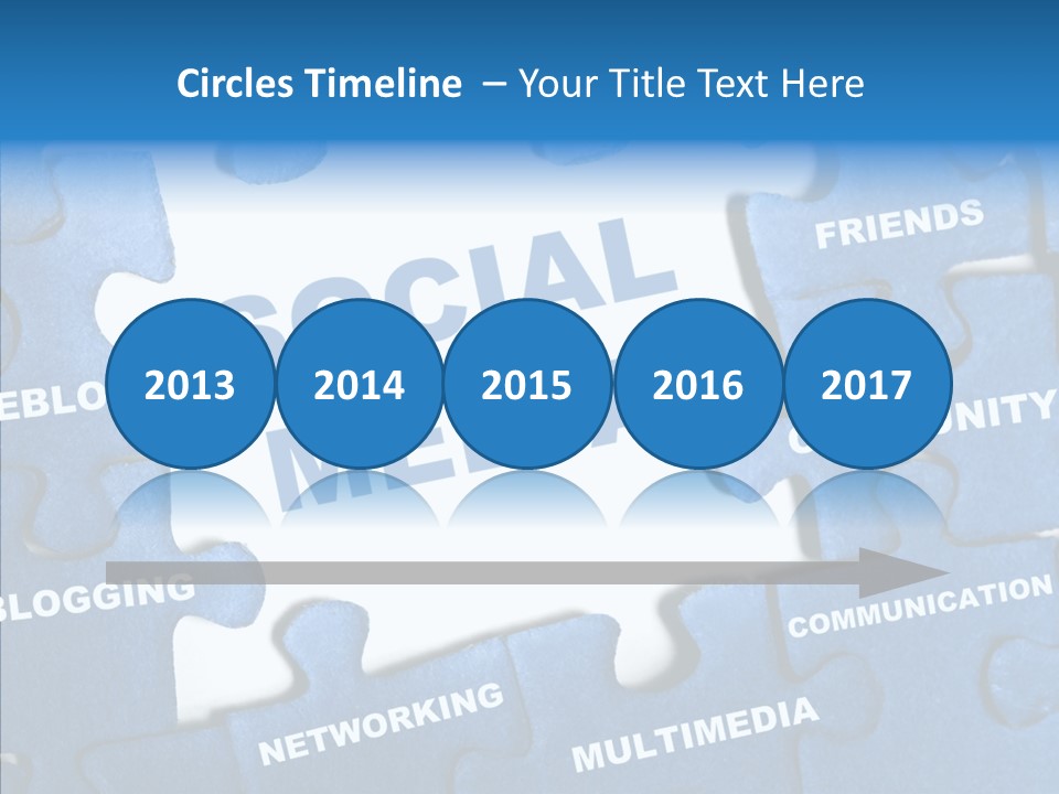 Jigsaw Networking Media PowerPoint Template