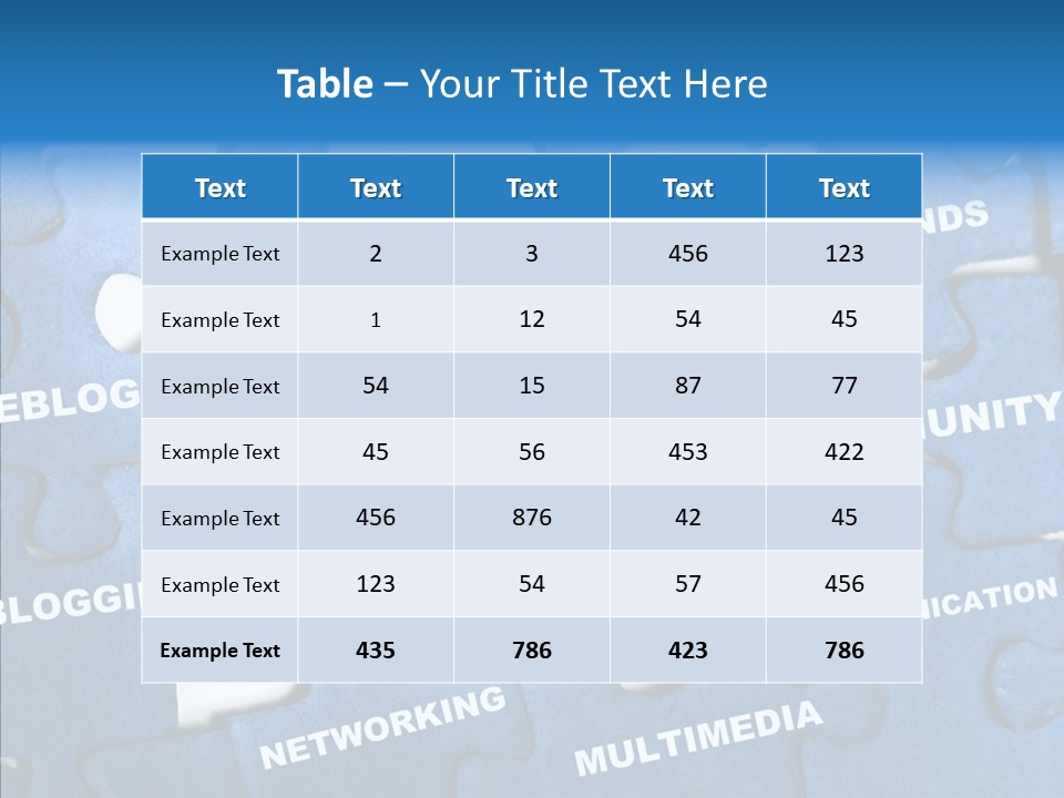 Jigsaw Networking Media PowerPoint Template
