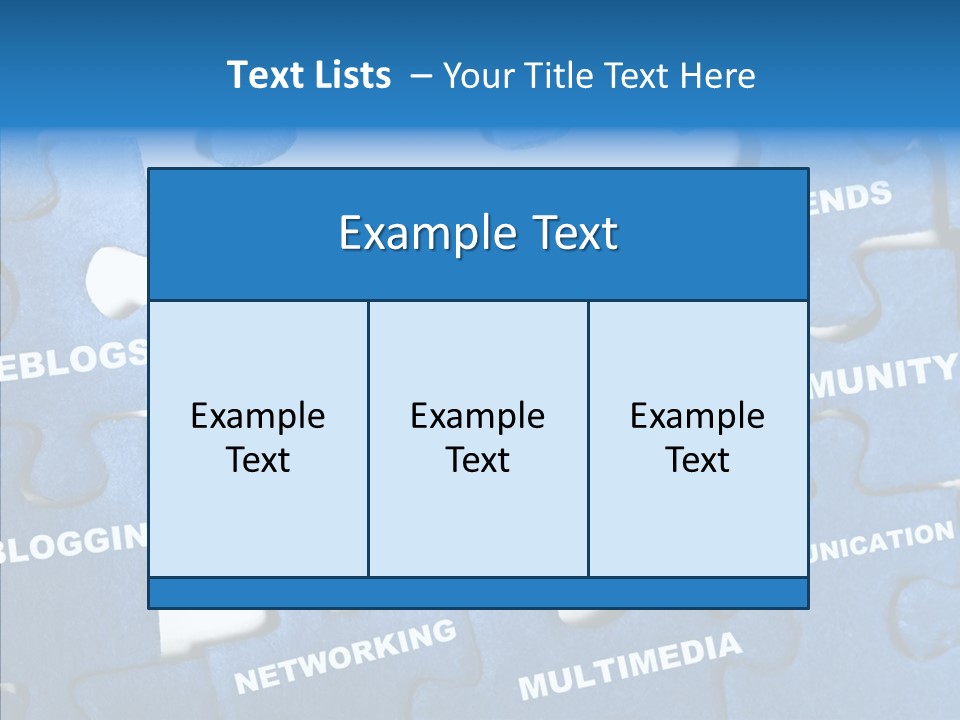 Jigsaw Networking Media PowerPoint Template