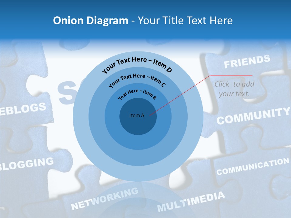 Jigsaw Networking Media PowerPoint Template