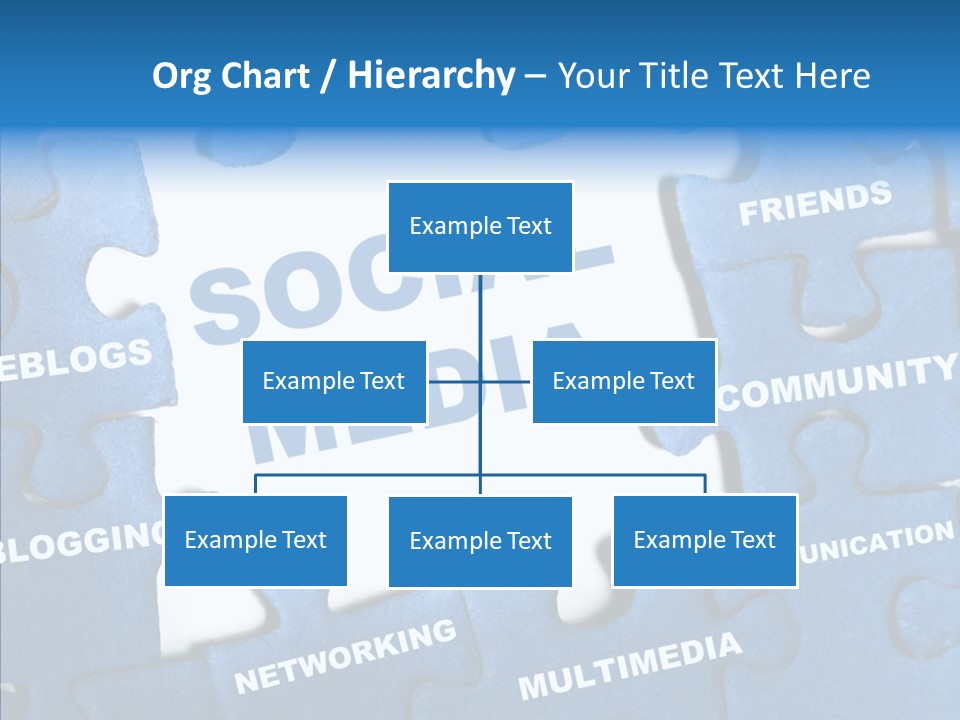 Jigsaw Networking Media PowerPoint Template